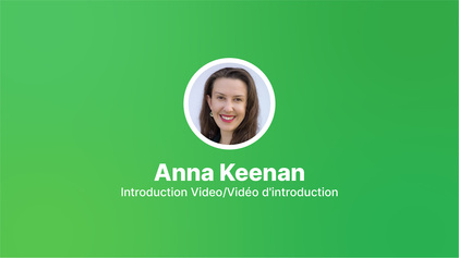Introduction video from Anna Keenan